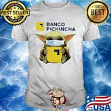 Baby Yoda hug Banco Pichincha mask shirt