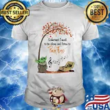Baby Yoda sometime I need to be alone and listen to Pink Floyd autumn shirt