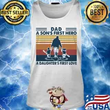 Baseball dad a son's first hero a daughter's first love vintage s Tank top