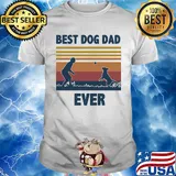Best dog dad ever vintage shirt