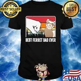 Best ferret dad ever happy father's day vintage shirt