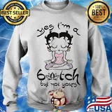 Betty Boop Yoga Yes I'm A Bitch But Not Yours Shirt Sweater