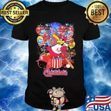 Bird st. Louis cardinals happy independence day mask soap firework balloon american flag shirt