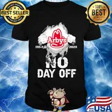 Blood insides arby's covid-19 2020 no day off shirt