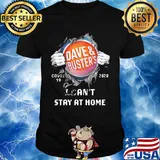 Blood insides dave and buster's covid-19 2020 I can't stay at home shirt