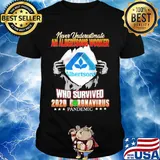 Blood insides never underestimate an albertsons worker who survived 2020 coronavirus pandemic shirt