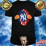 Blood insides new york giants american flag independence day shirt