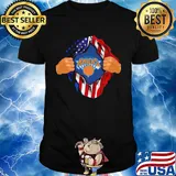 Blood insides new york knicks basketball american flag independence day shirt