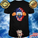 Blood insides ohio bobcats american flag independence day shirt