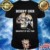 Bobby Orr 4 greatest of all time signature shirt