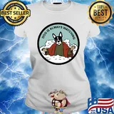 Boston Terrier dog is always watching s Ladies tee