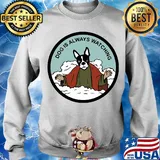 Boston Terrier dog is always watching s Sweater