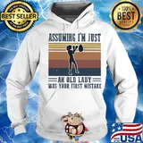 Boxing assuming I'm just an old lady was your first mistake vintage s Hoodie