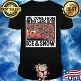 Butterflies we come from the land of ice and snow vintage shirt