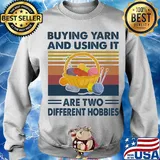 Buying yarn and using it are two different hobbies vintage s Sweater