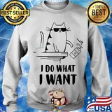 Cat I do what I want hand wash s Sweater