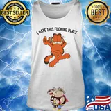 Cat I hate this fucking place s Tank top
