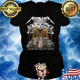 Cat russian blue metallica master of kittens s Ladies tee