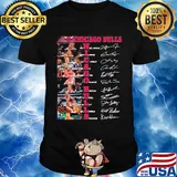Chicago bulls team basketball players signatures shirt