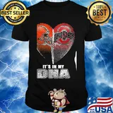 Cleveland browns and cleveland indians heart it's in my dna shirt