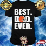 Cleveland browns logo best dad ever happy father's day shirt