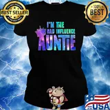 Crown in the bad influence auntie s Ladies tee