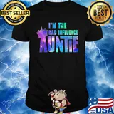 Crown in the bad influence auntie shirt