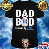 Dad bod powered by Pabst blue ribbon shirt