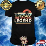 Dad the man the myth the cycling legend vintage shirt