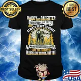 Daddy and daughter not always eye to eye but always heart to heart green bay packers happy father's day shirt
