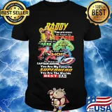 Daddy you are as smart as iron man as strong as hulk as fast as thor as brave as captain america you are my favorite superhero you are the world best dad shirt