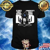 Dallas cowboys a son's first hero a daughter's first love dad happy father's day 2020 shirt