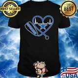 Dallas cowboys stethoscope heart shirt