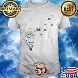 Dandelion flower michigan wolverines logo shirt