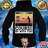 Disc golf way the course be with you vintage s Hoodie