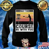 Disc golf way the course be with you vintage s Sweater
