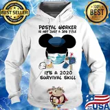 Disney mickey mouse postal worker is not just a job title it’s a 2020 survival skill mask covid-19 s Hoodie