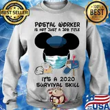 Disney mickey mouse postal worker is not just a job title it’s a 2020 survival skill mask covid-19 s Sweater