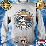 Dog play guitar having a slider summer vintage s Sweater