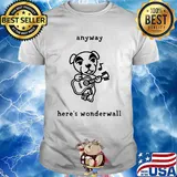 Dog playing guitar anyway here's wonderwall shirt