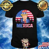 Dolnald Trump American flag veteran Independence Day vintage shirt