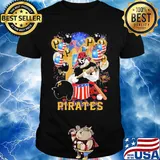 Eric poole MLB pittsburgh pirates happy independence day mask soap firework balloon american flag shirt