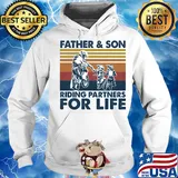 Father and son riding partners for life vintage s Hoodie