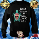 Festival of the Dead easily distracted by turttes and tatoos s Sweater