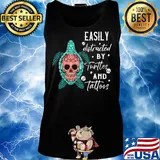 Festival of the Dead easily distracted by turttes and tatoos s Tank top
