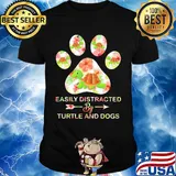 Flower easily distracted by sloths and dogs paw shirt