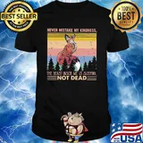 Fox never mistake my kindness the beast inside me is sleeping not dead vintage shirt
