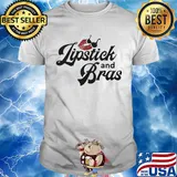 Funny Lipstick and bras shirt