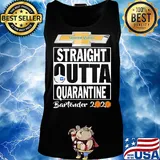 General motors straight outta quarantine bartender 2020 mask covid-19 s Tank top