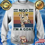 Giraffe moo I'm a goat vintage s Sweater